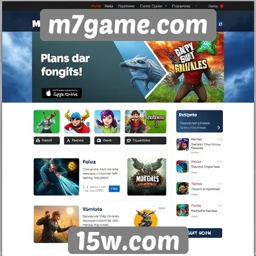 Análise da interface do usuário do m7game.com